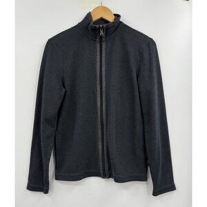 BOSS Hugo Boss Sweater Mens Small Gray‎ Full Zip Regular Fit Fossel 61 50247611